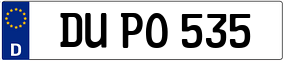 Trailer License Plate